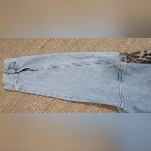 Pol Cheetah and Denim Oversized Jacket. Large Vintage look. - Picture 4 of 7